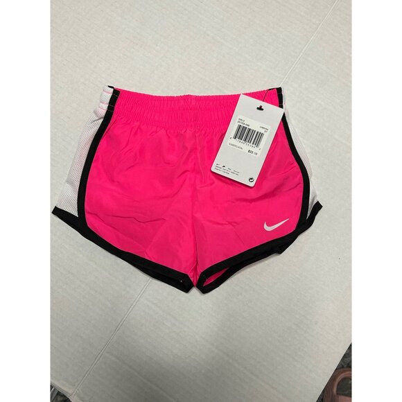 Nike Toddler Girl 3T Elastic Waist Dri Fit Built in Brief Racer Shorts Pink New - Picture 7 of 9